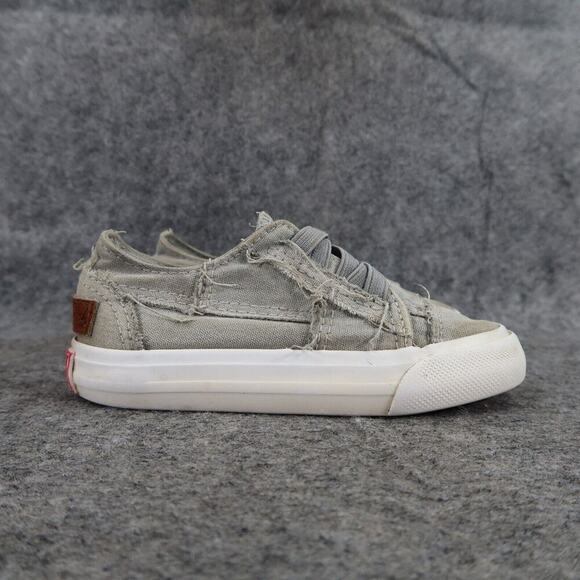 Blowfish Shoes Toddler 7 Sneakers Slip On Casual Canvas Distressed Gray Baby Kid - Picture 2 of 14